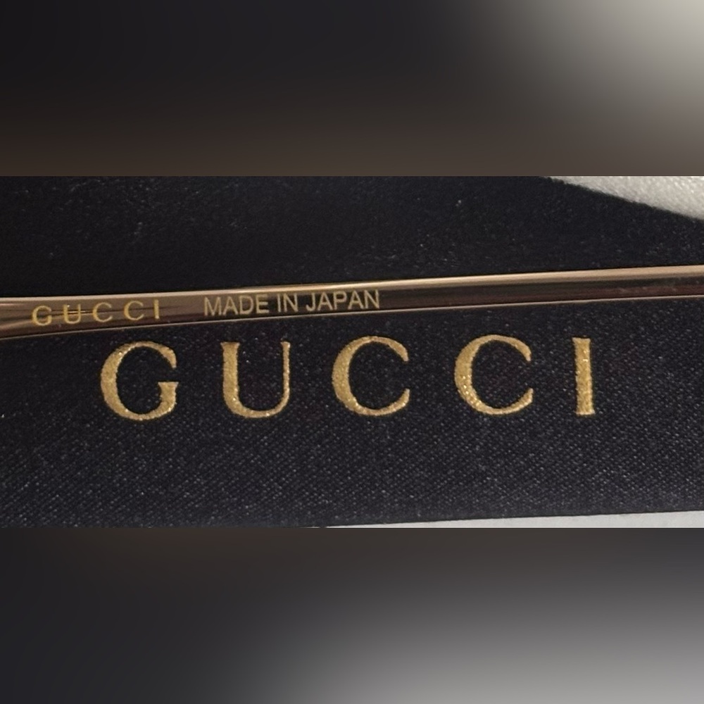Gucci 💅 Brown Gradient Gold GG Lens 59 15 130 Women's Sunglasses GG0651S 005 NEW - Picture 13 of 16